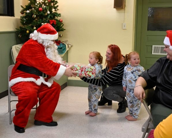 santa and twins family  custom  santa and twins family  custom